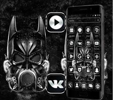 Dark Black Hero Bat Theme🤖 screenshot 1