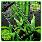 Tema de lanzador de gotas de agua de bambú icono