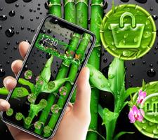 Bamboo Water Drops Launcher Theme 🎋 poster