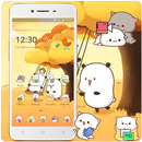 Cute Yellow Cartoon Launcher Theme 🌻 APK