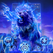 Wild Blue Flame Lion Theme