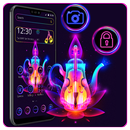 tema de la lámpara mágica de neón APK