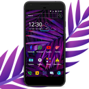 Purple Palm Relax Theme APK
