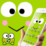 Big Eyes Cute Frog Theme أيقونة