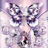 Purple Diamond Silk Butterfly icon