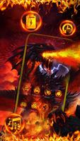 Dark Hell Fire Dragon Theme Affiche