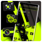 Tema Verde Negro Oscuro icono