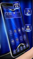 Cool Shine Metallic Blue Theme اسکرین شاٹ 2