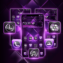 Cool Purple Black Fusion Theme APK