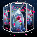 Beautiful Sparkle Rose Theme🌹🌹🌹 APK