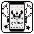 Black and White Cute Eminey Wallpaper Theme APK