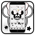 Black and White Cute Eminey Wallpaper Theme-icoon