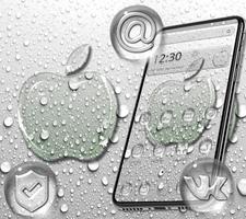 Real Water Drop Apple Launcher Theme 🍎 Affiche