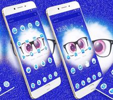 Cute Blue Fluffy Launcher Theme🍥 screenshot 2
