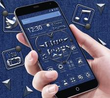 Blue Jeans Fabric Theme poster