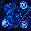 Blue Fire Ice Dragon Launcher Theme 🐉