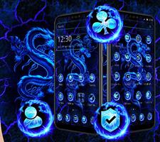 Blue Fire Ice Dragon Launcher Theme স্ক্রিনশট 2