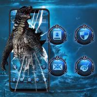Monster Godzilla Wallpaper lock screen theme Affiche