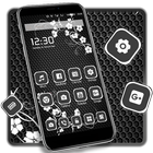 Black Flowers Launcher icône