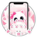 Cute Pink Kitty Cat Theme APK