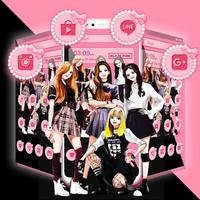 Black glitter Pink love launcher wallpaper theme 스크린샷 2