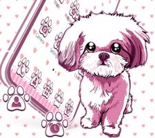 Cute Cartoon Dog Theme 포스터