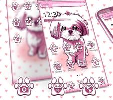 Cute Cartoon Dog Theme 스크린샷 1