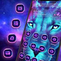 برنامه‌نما Glitter Lion King Animal Launcher عکس از صفحه