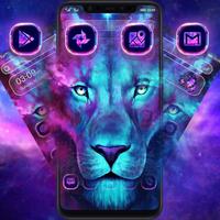 برنامه‌نما Glitter Lion King Animal Launcher عکس از صفحه