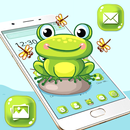 Cute Lovely Green Frog Cartoon Launcher Theme 🐸 APK