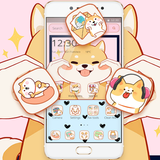 Cute Shiba Inu dog theme-icoon