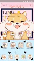 Cute Shiba Inu dog theme Poster