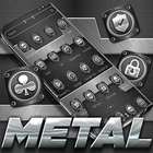 Black Metal Silver Luxury Theme 👌 icône