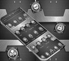 Black Metal Silver Luxury Theme 👌 Affiche