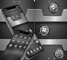 Black Metal Silver Luxury Theme 👌 capture d'écran 1