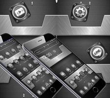 Black Metal Silver Luxury Theme 👌 capture d'écran 3