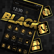 Dark Black Golden Brown Launcher Theme 💖