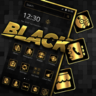 Dark Black Golden Brown Launcher Theme 💖 Zeichen