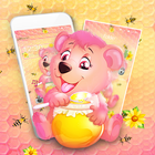 Cute Honey Bear Theme icône