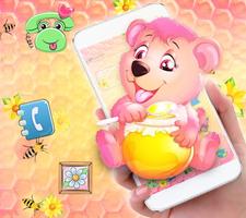 Cute Honey Bear Theme capture d'écran 1