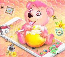 Cute Honey Bear Theme capture d'écran 2