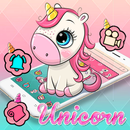 Cute Lovely Pink Baby Unicorn Launcher Theme 🦄 APK