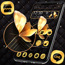 Golden Brown Black Shiny Luxury Theme 🦋 APK