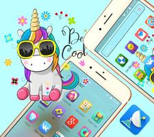 漫画のかわいいユニコーン盗品テーマ スクリーンショット 1