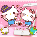 Pink Cute Kawaii Cat Lovely Theme APK