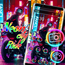 Neon Light Graffiti City Launcher Theme 🌃 APK