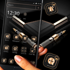 Gold Black Luxury Business Launcher Theme icône