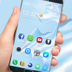 Simple blue Huawei P30 theme