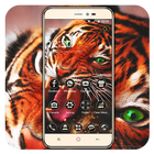 Cool Ferocious Tiger Theme Dark Beast Wallpaper アイコン
