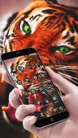 Cool Ferocious Tiger Theme Dark Beast Wallpaper capture d'écran 3